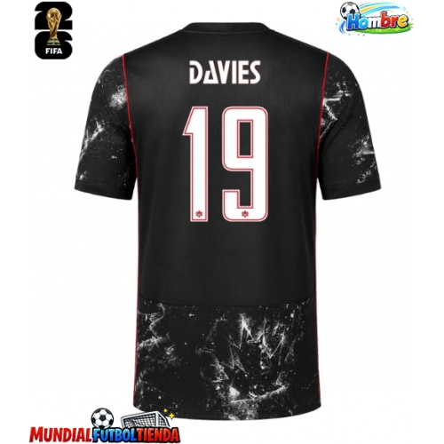 Camiseta Canadá Alphonso Davies #19 Segunda Equipación Replica Mundial 2026 mangas cortas